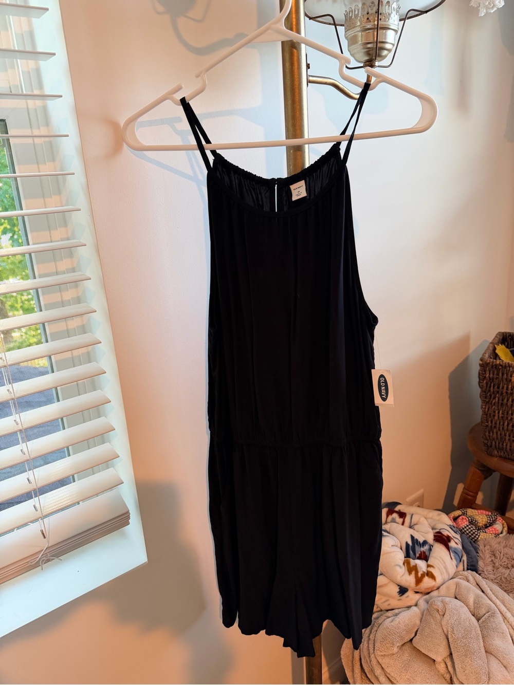 Old Navy Black Sleeveless Romper (Shorts)